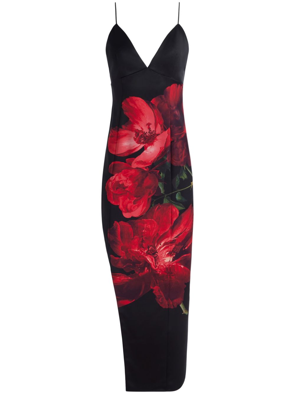 alice + olivia Monika maxi dress – Black