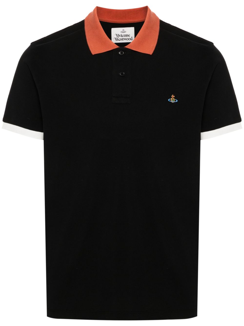 VIVIENNE WESTWOOD ORB-EMBROIDERED POLO SHIRT