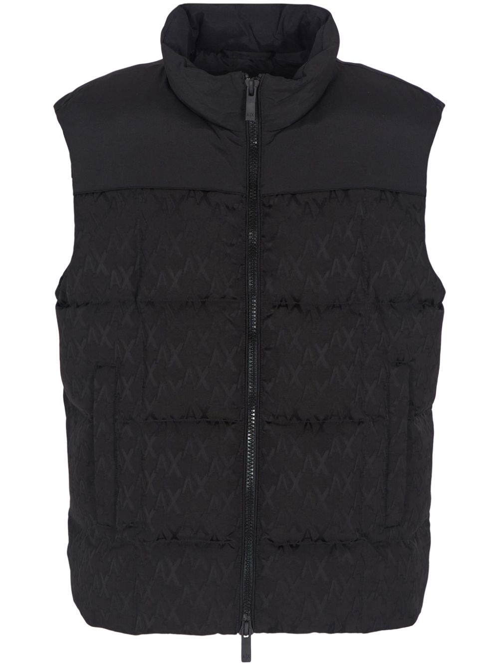 Armani Exchange monogram gilet - Black