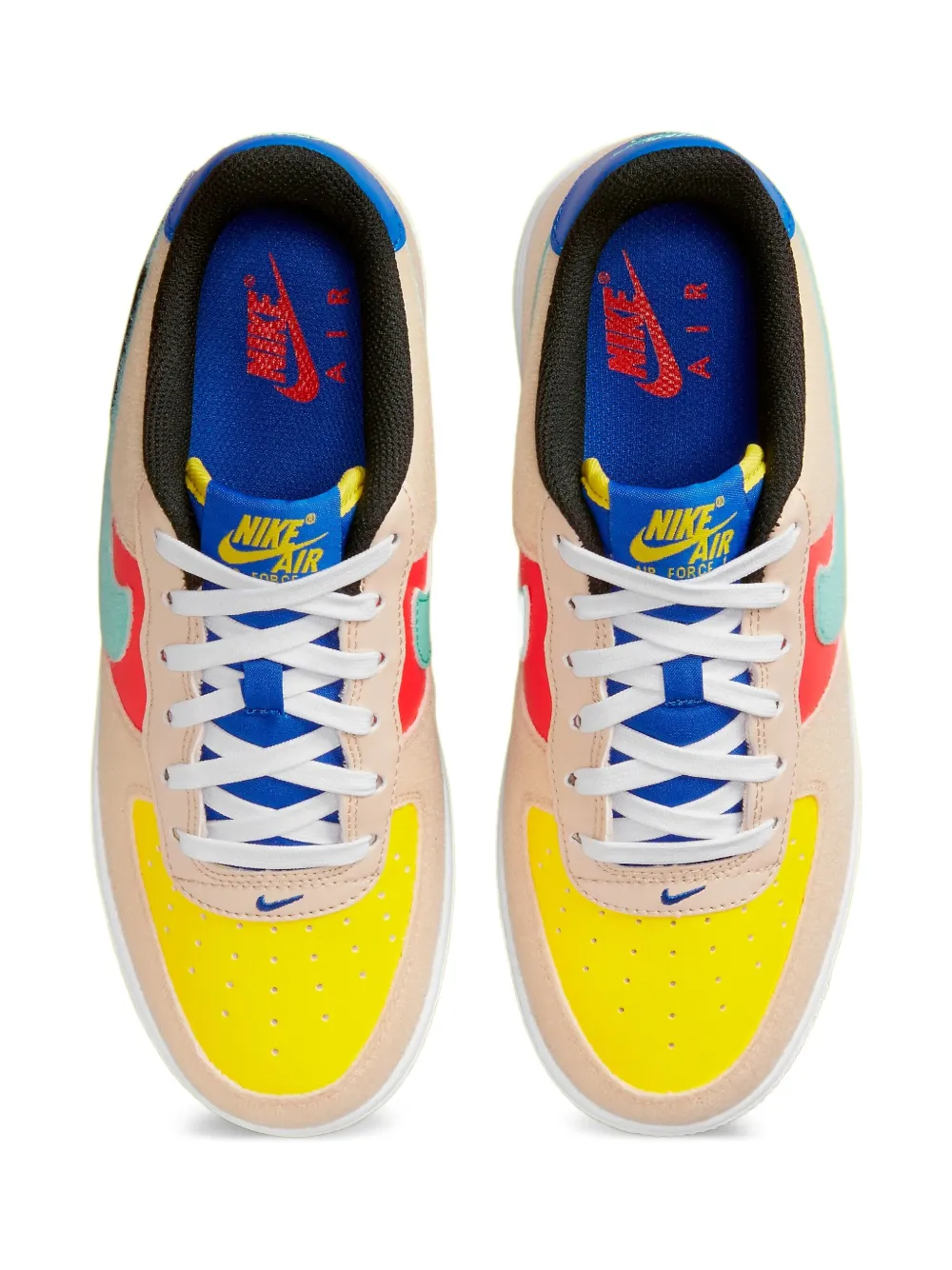Nike Kids Air Force 1 "Sanddrift Emerald Rise" sneakers Beige