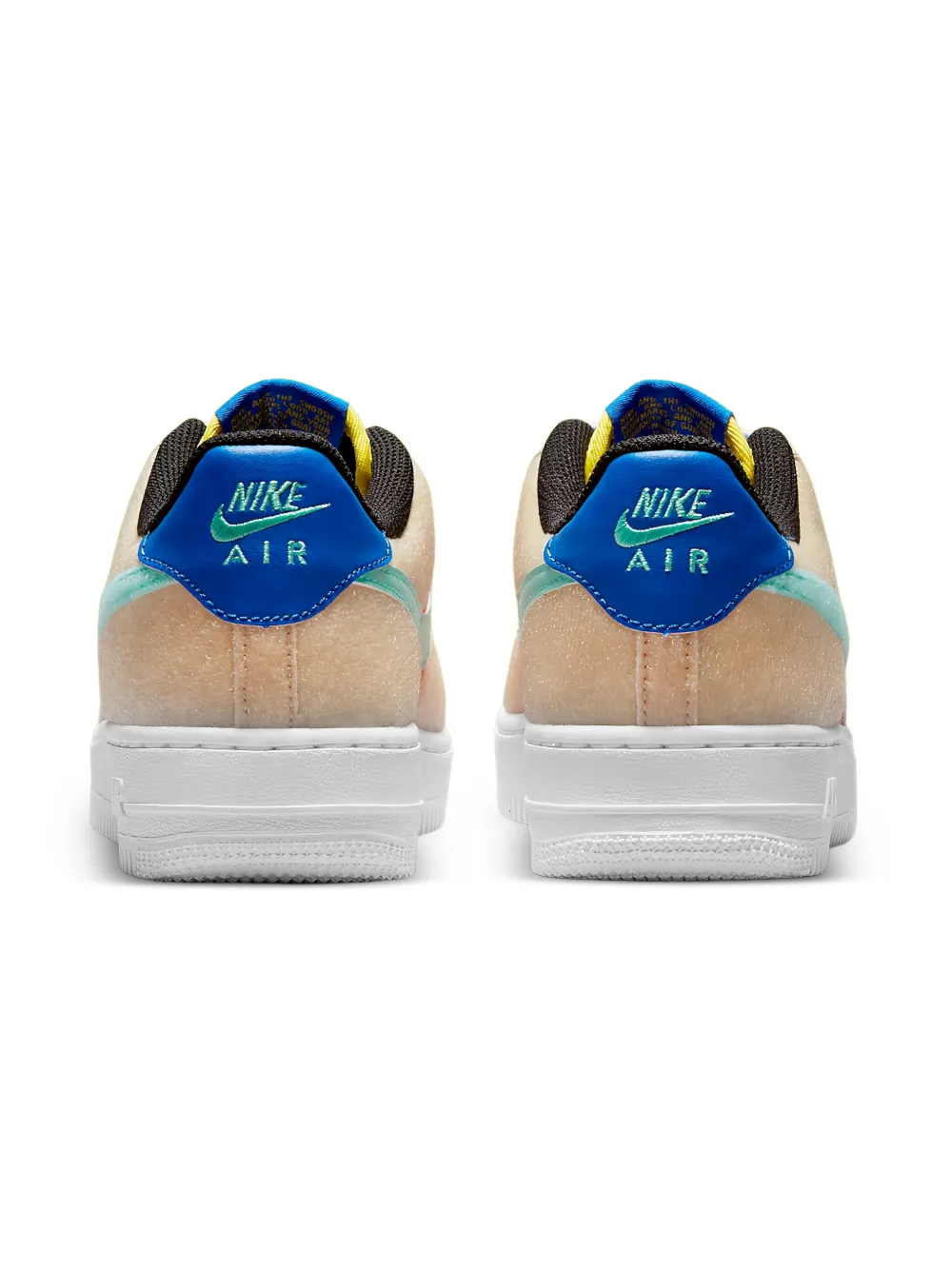 Nike Kids Air Force 1 "Sanddrift Emerald Rise" sneakers Beige