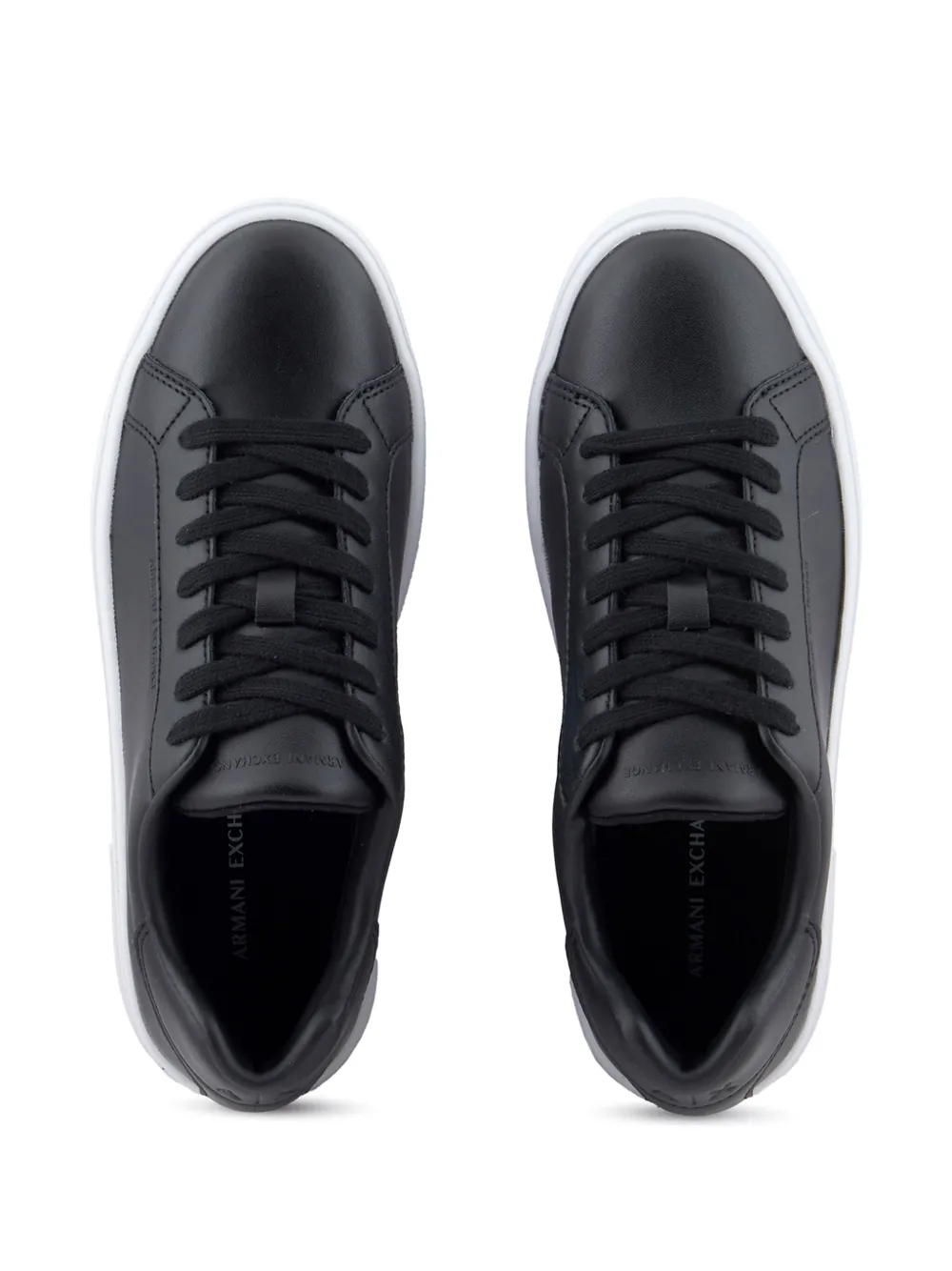 Armani Exchange logo sneakers Black