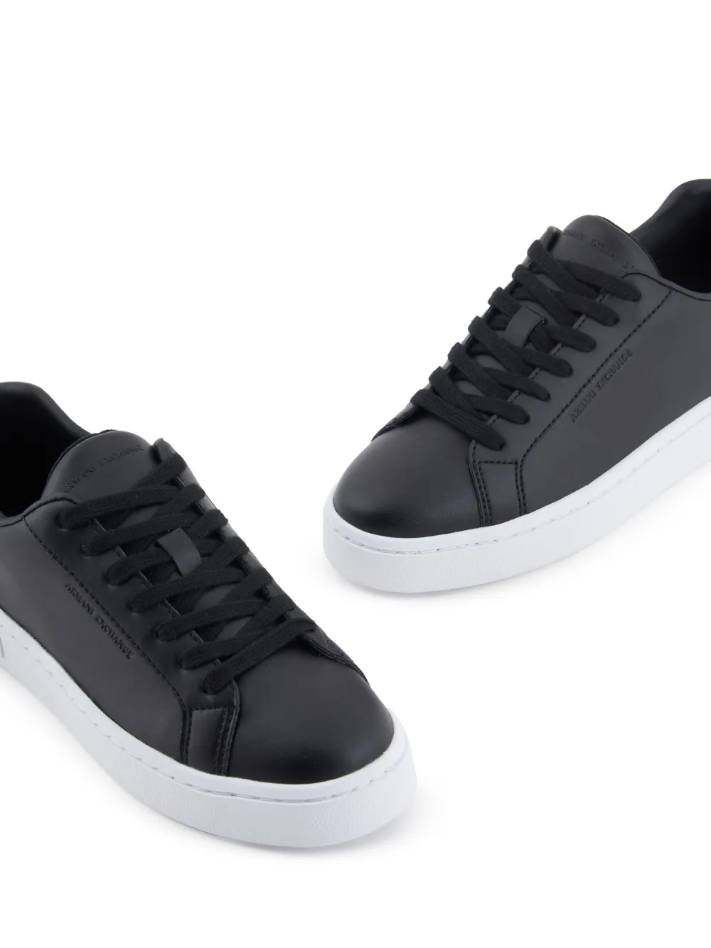 Armani Exchange logo sneakers Black
