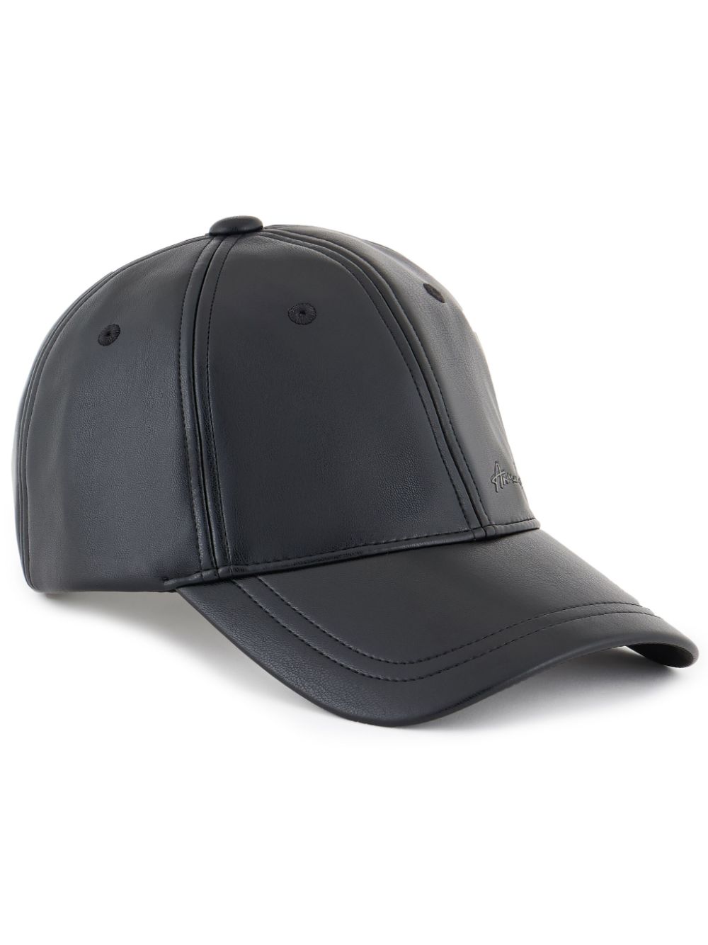 Armani Exchange logo-embossed cap - Black