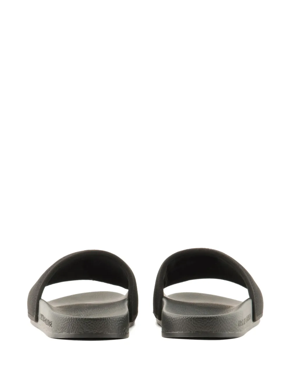 Armani Exchange Slippers met logoprint Zwart