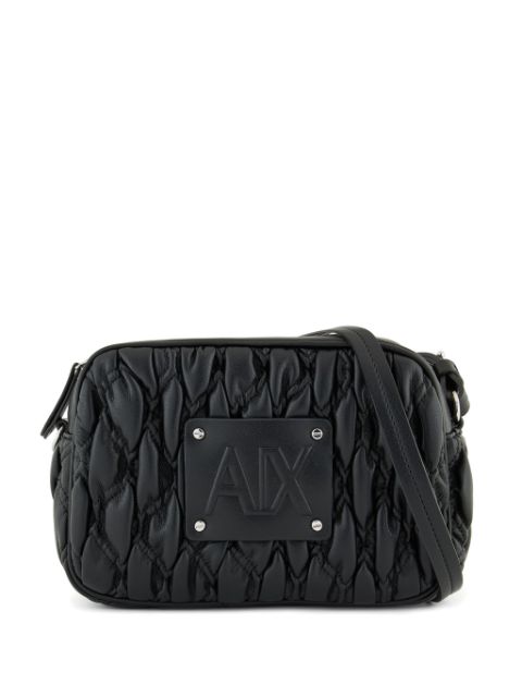 Armani Exchange quilted logo patch cross bag Women