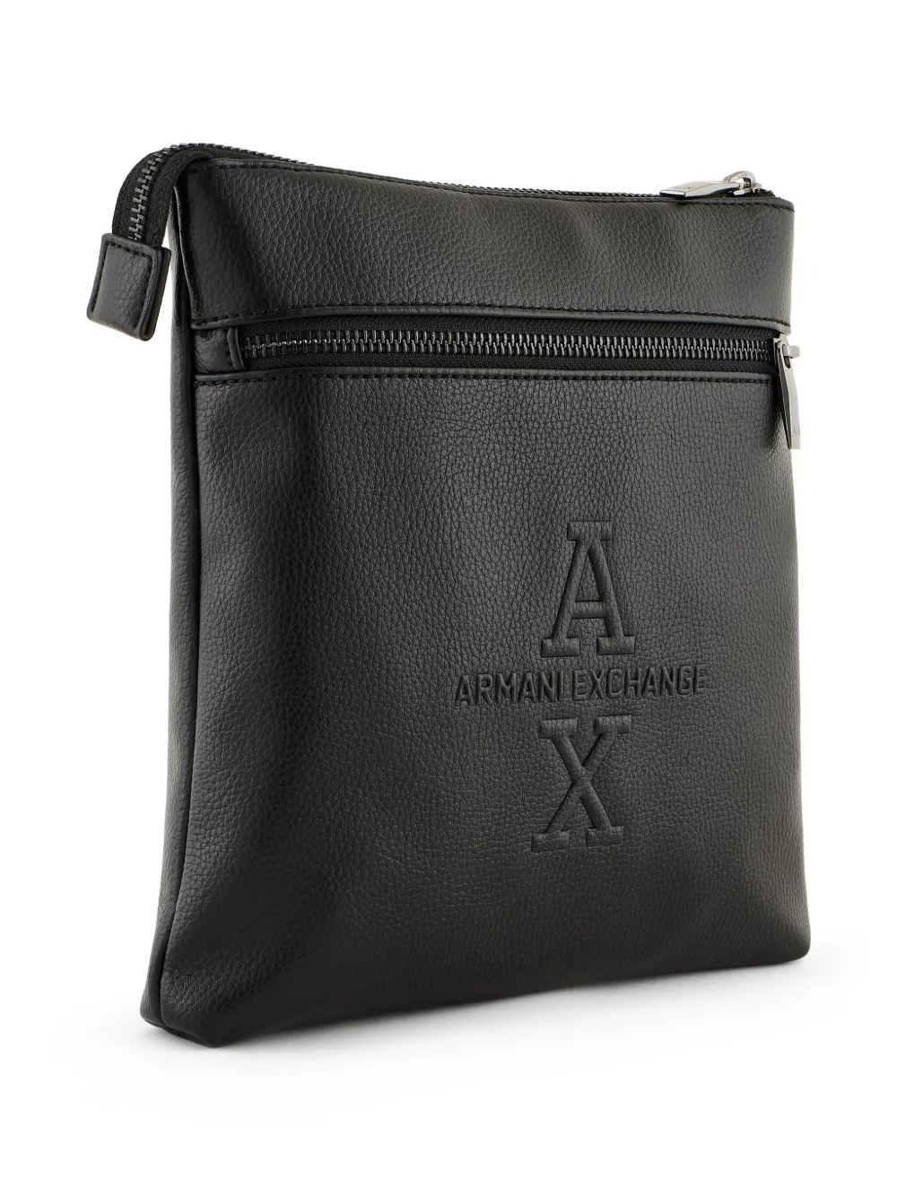 Armani Exchange logo-embossed messenger bag Men