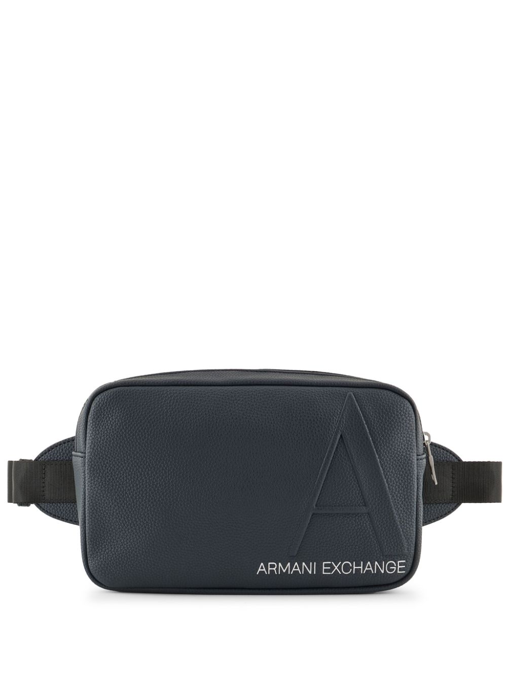 Armani Exchange logo-embossed belt bag - Blue