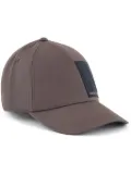 Armani Exchange logo-appliqué cap - Brown