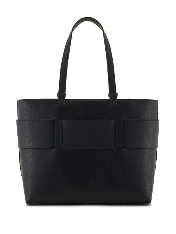 【送料&関税込】Armani Exchange Tote Armani Exchange Logo Plaque Tote Bag | Black | FARFETCH