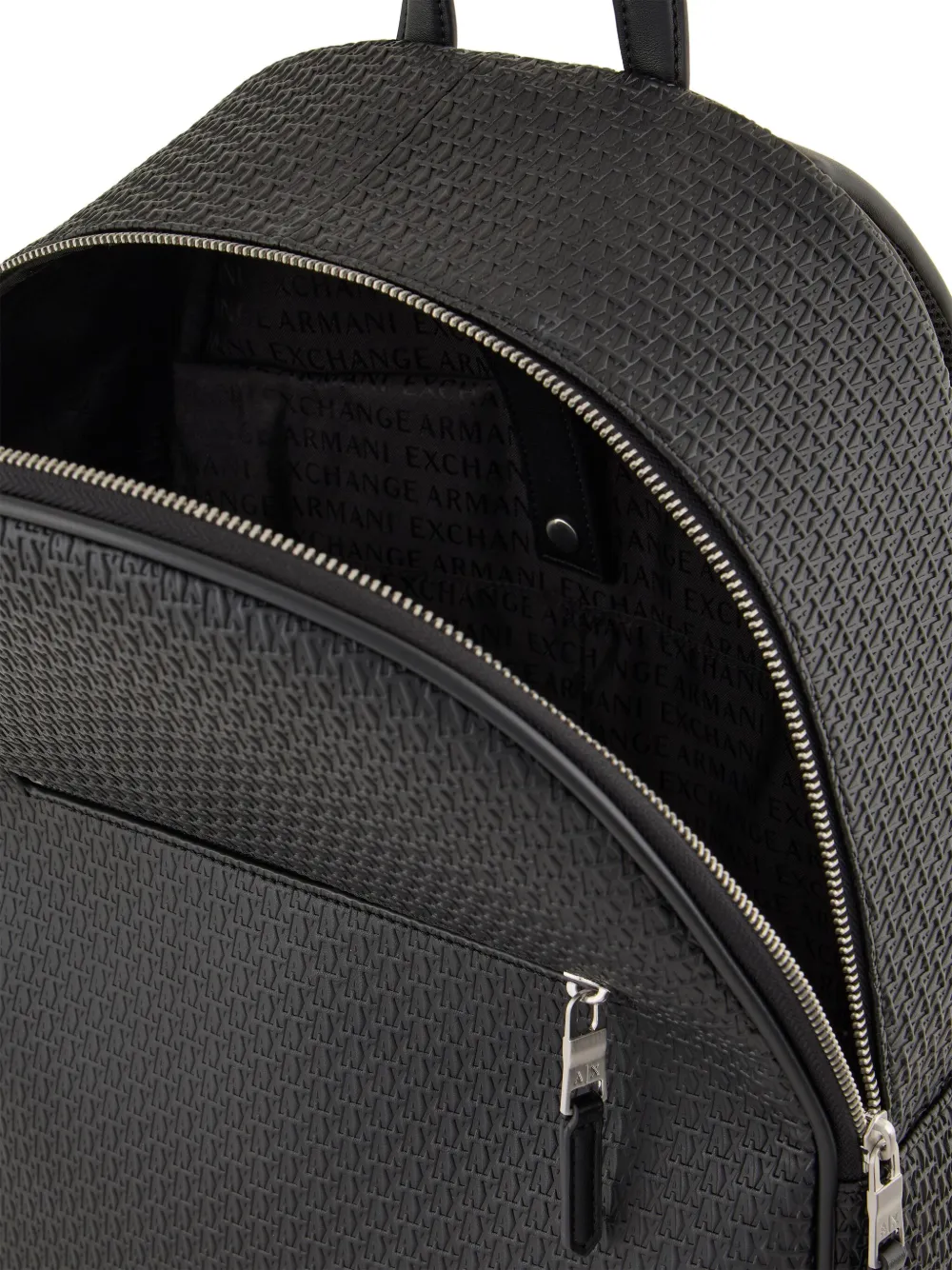 Armani Exchange Zaino con logo goffrato all-over | Borse | Image 4