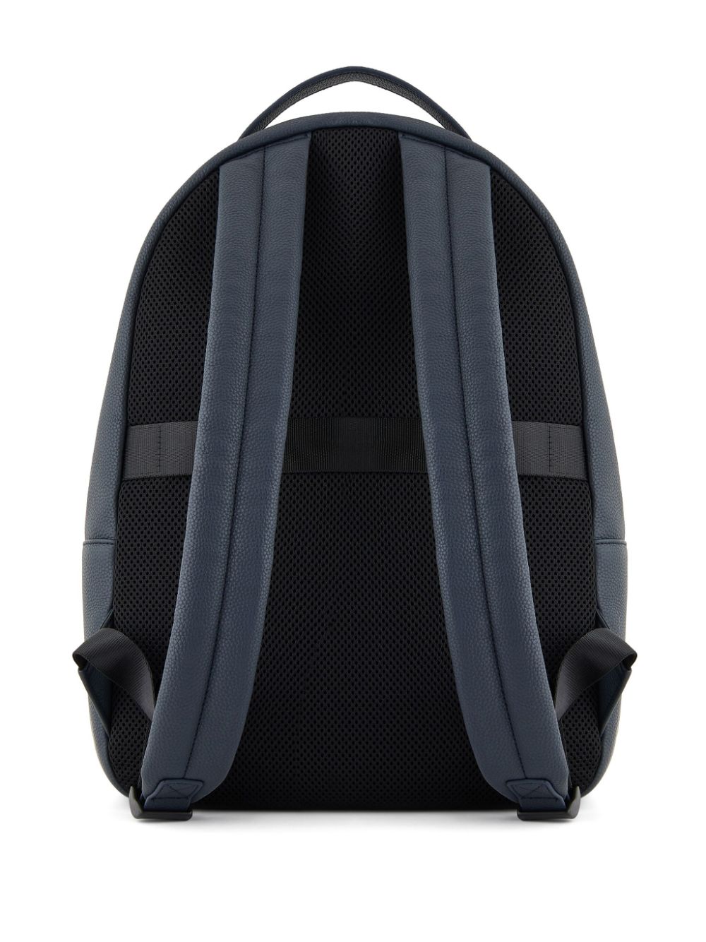 Shop Armani Exchange Embossed Logo Backpack In Blue