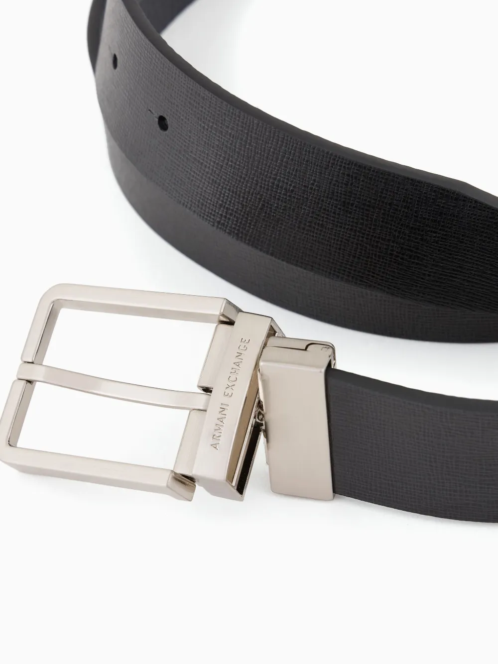 Armani Exchange Riem met logogesp - Zwart