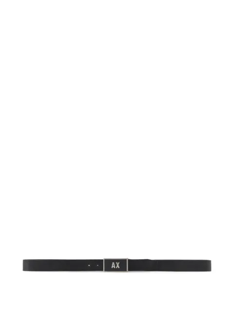 Armani Exchange logo-buckle belt
