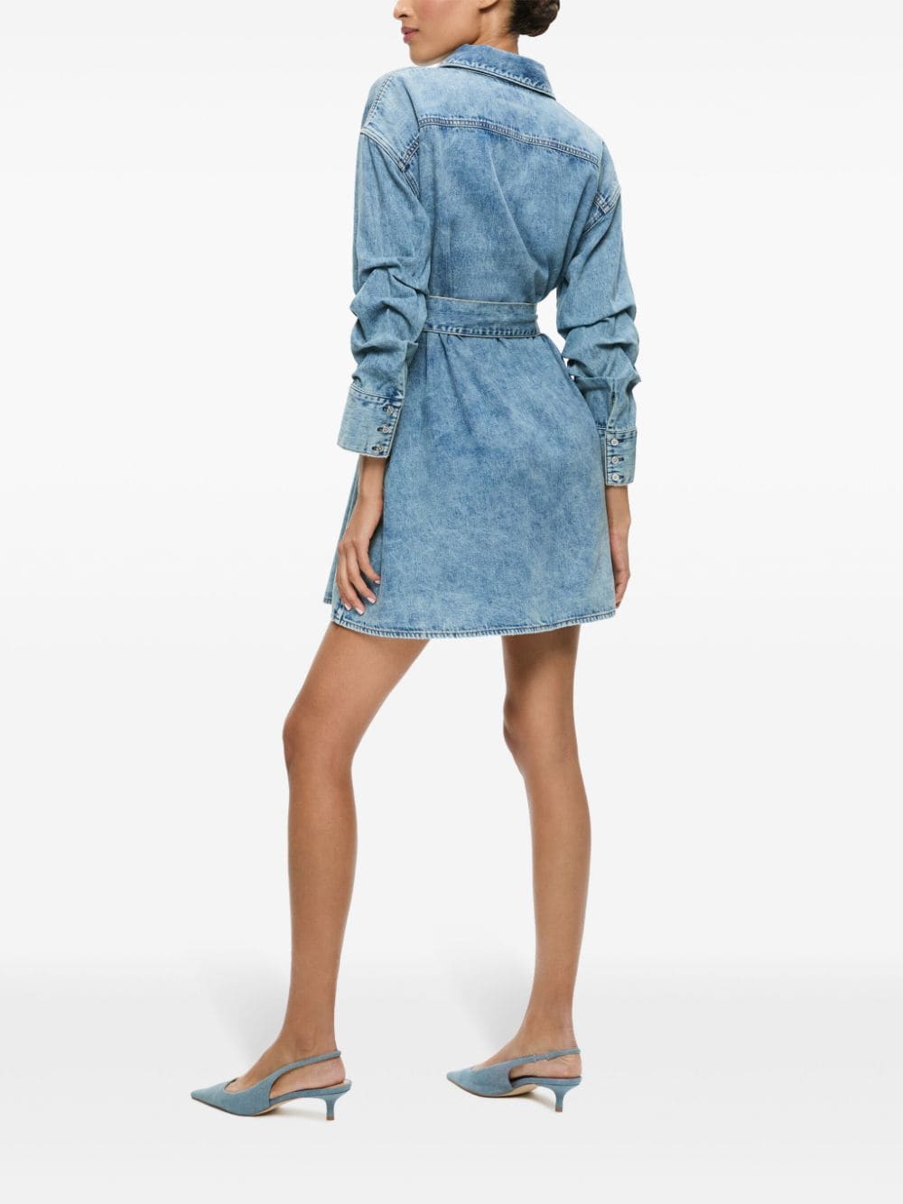 Shop Alice And Olivia Brigita Dress In Blue