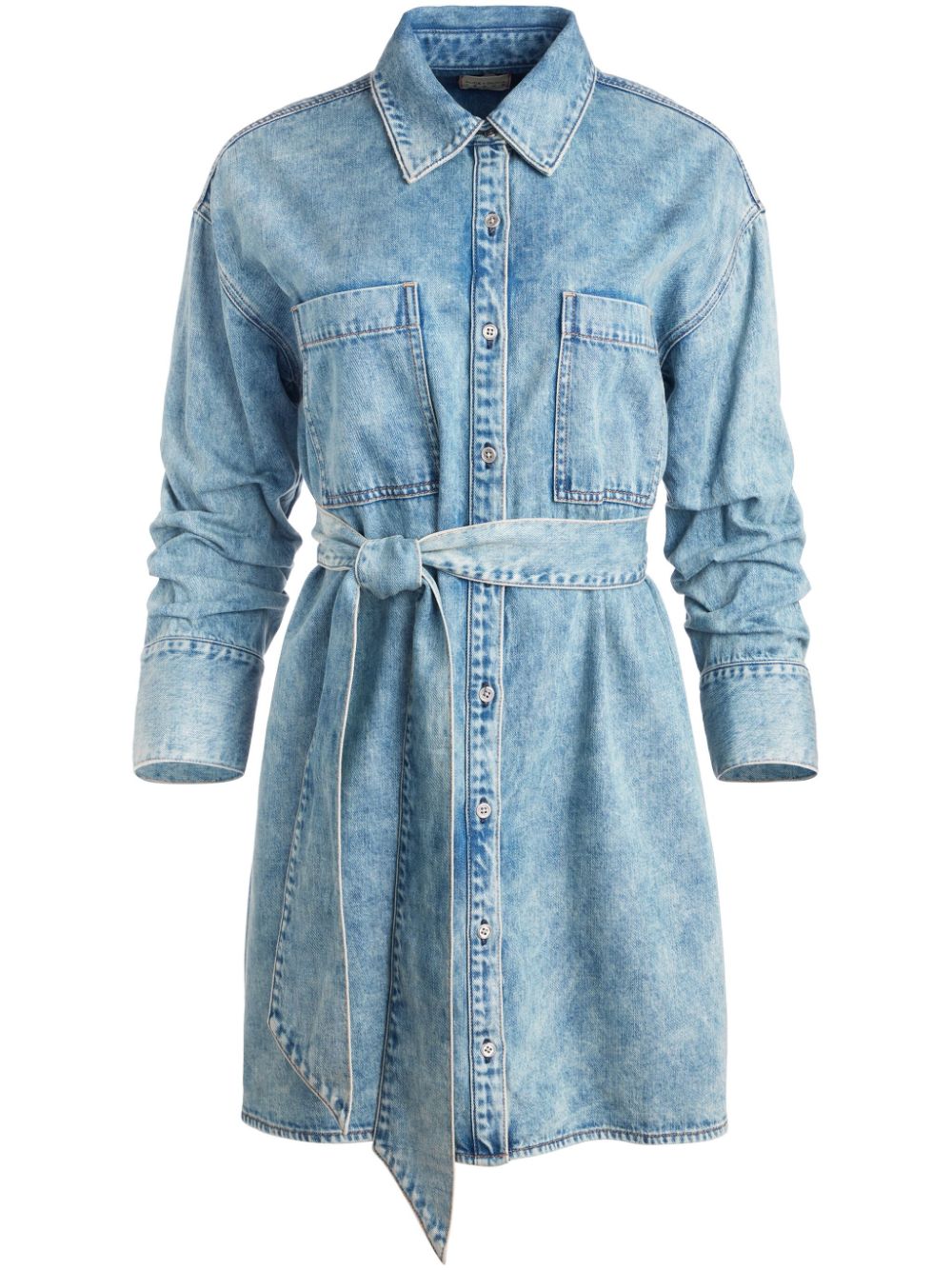 Shop Alice And Olivia Brigita Dress In Blue