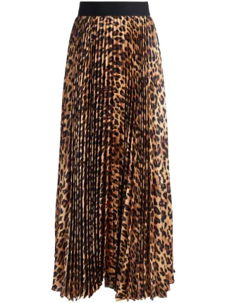 Alice Olivia Katz Pleated Maxi Skirt Neutrals FARFETCH NZ