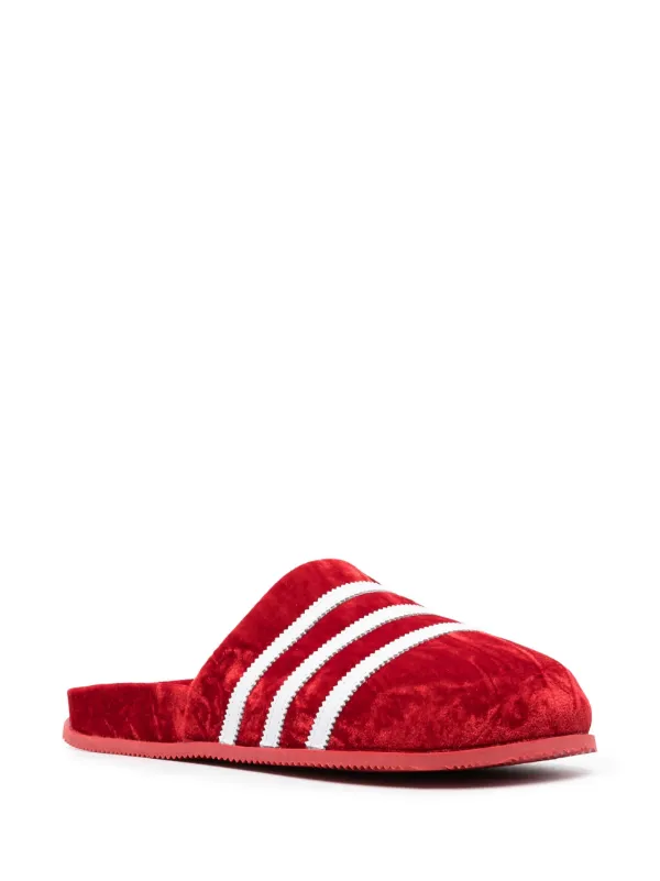 ADIDAS ベルベット 厚底サンダル Adidas Adimule ベルベット サンダル | レッド | FARFETCH JP