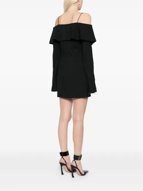 David Koma layered-shoulder tailored mini dress PF24DK48D - 3