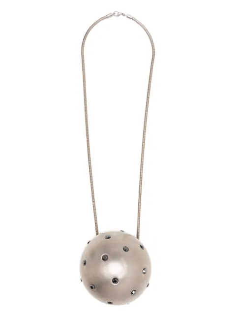 Rick Owens collar con dije Jumbo Orb