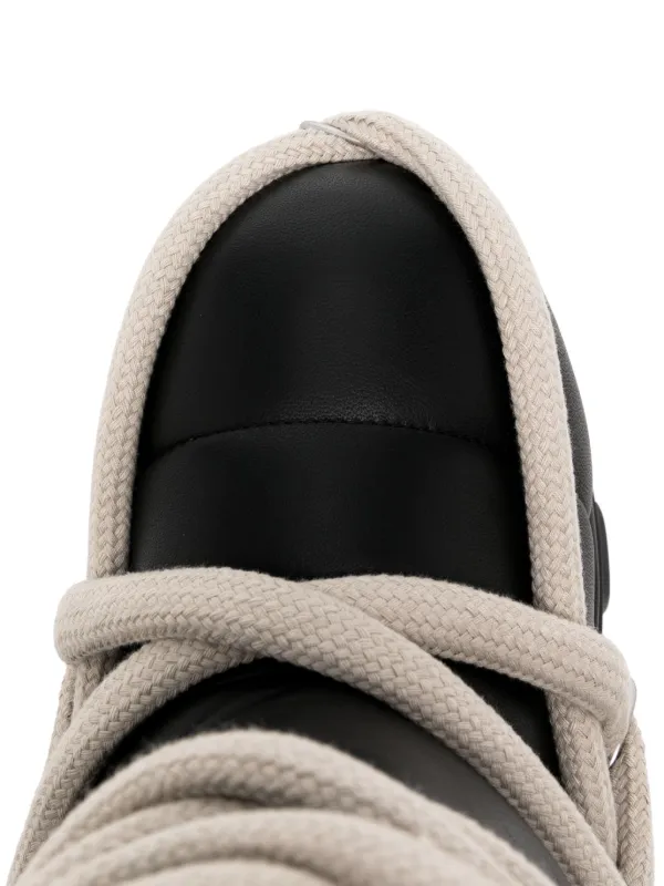 Rick Owens Porterville Lunar Mega Tractor Boots | Black Rick Owens Porterville Lunar Mega Tractor Boots | Black