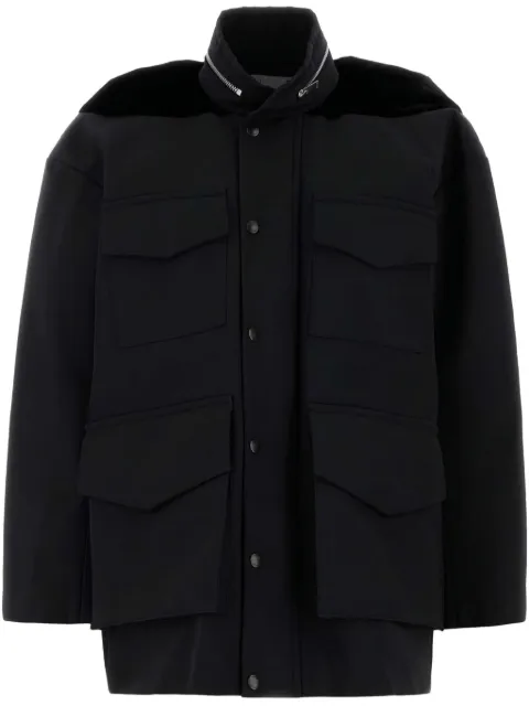 sacai chamarra de grosgrain