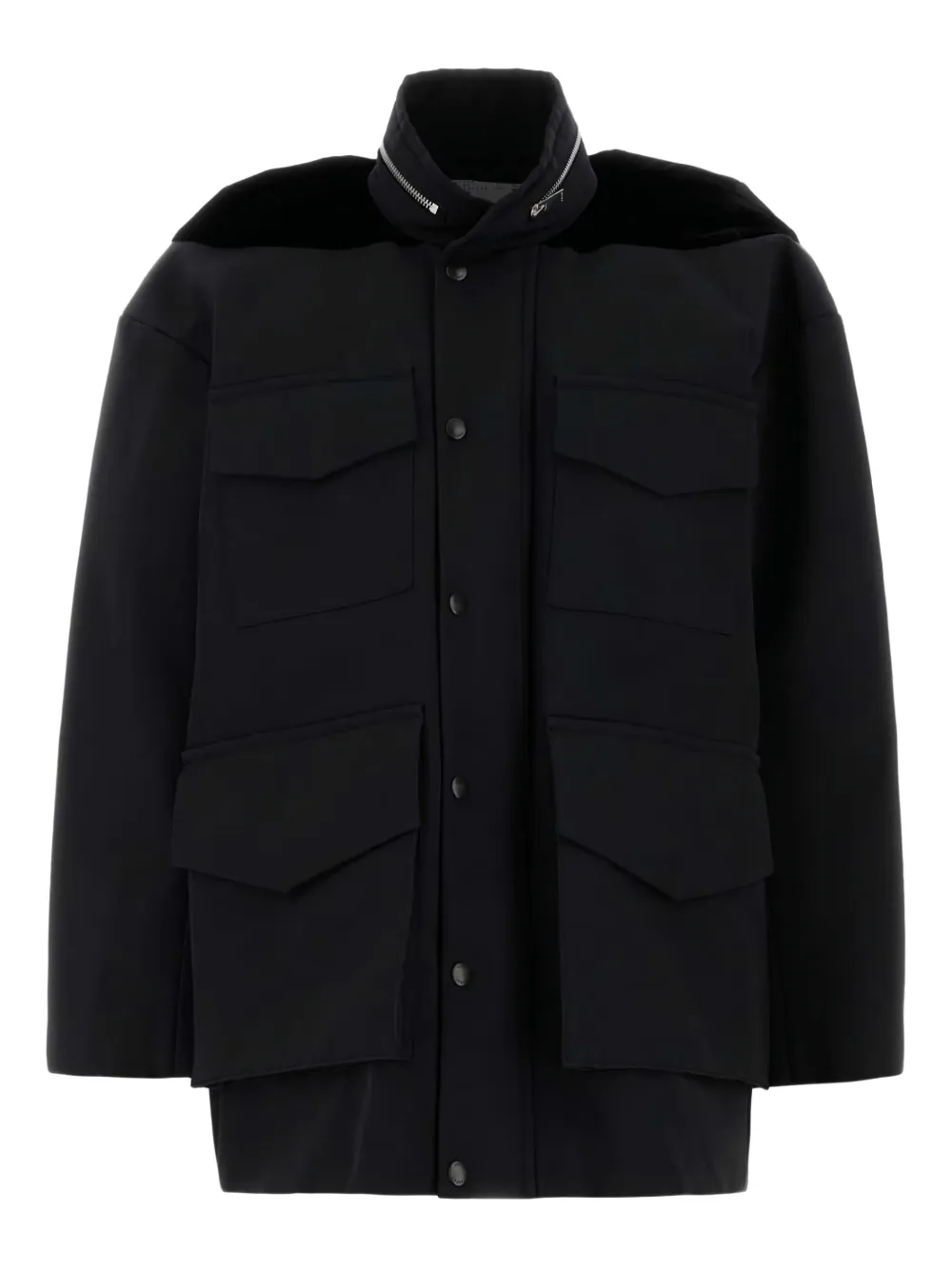 sacai chamarra de grosgrain | Chamarras oversize | Image 2