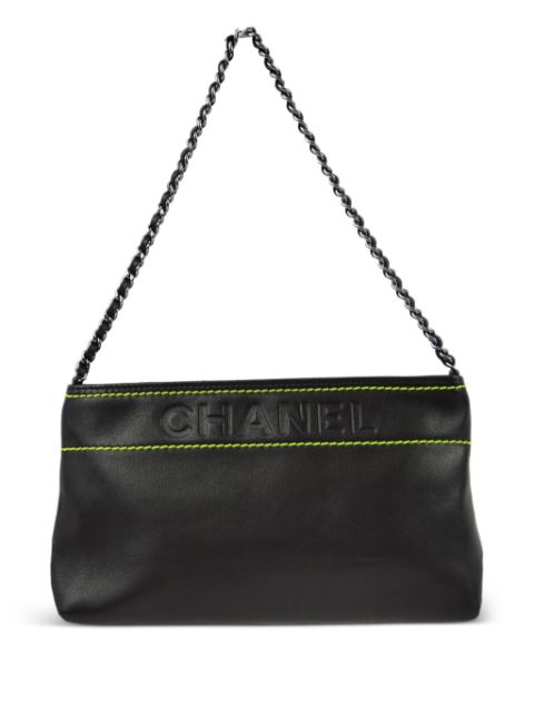 CHANEL 2005 logo-debossed shoulder bag Women