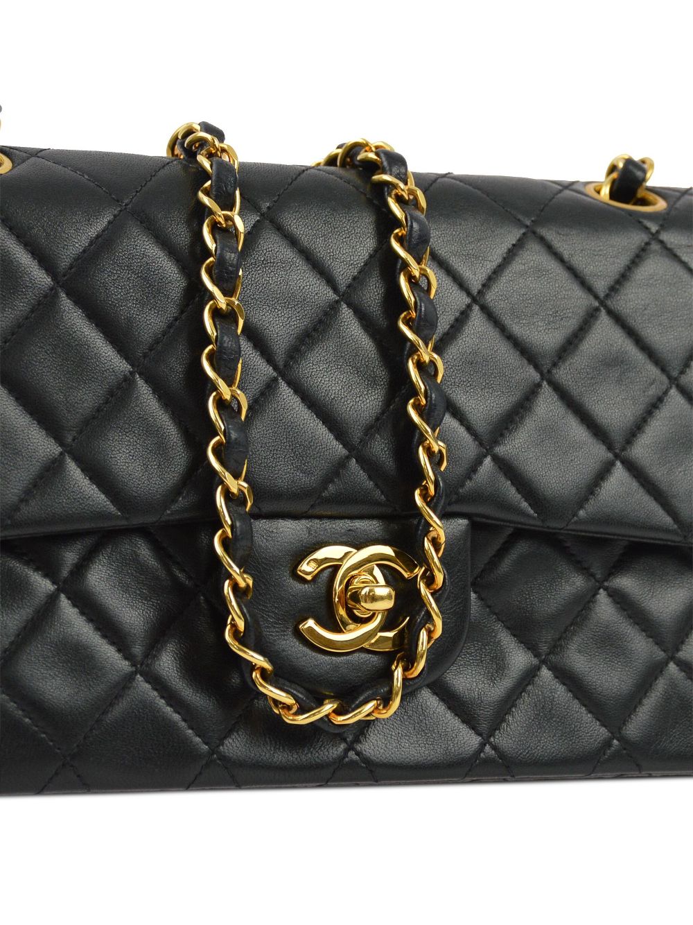 Affordable HOT SALE CHANEL 1992 small Double Flap shoulder bag Women