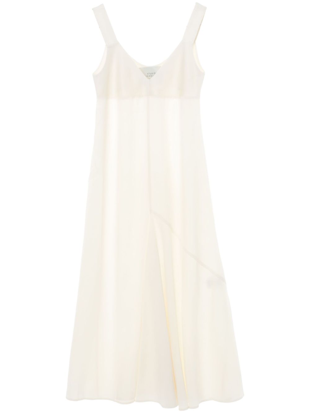 Studio Nicholson v-neck dress - White