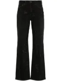 Purple Brand crystal-embellished jeans - Black