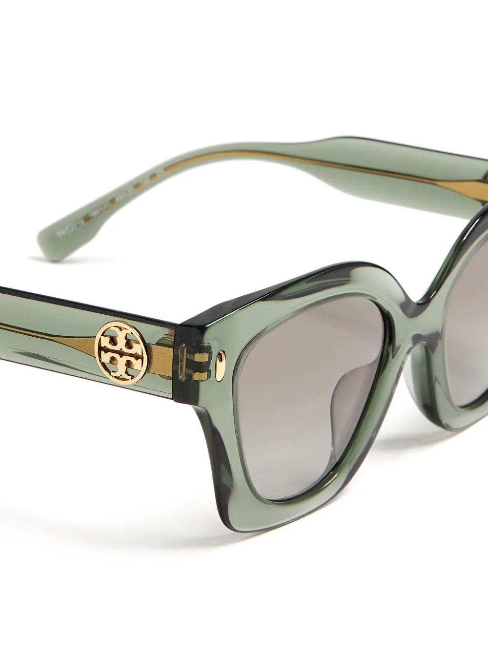Tory Burch 0TY7201U cat-eye sunglasses - Groen