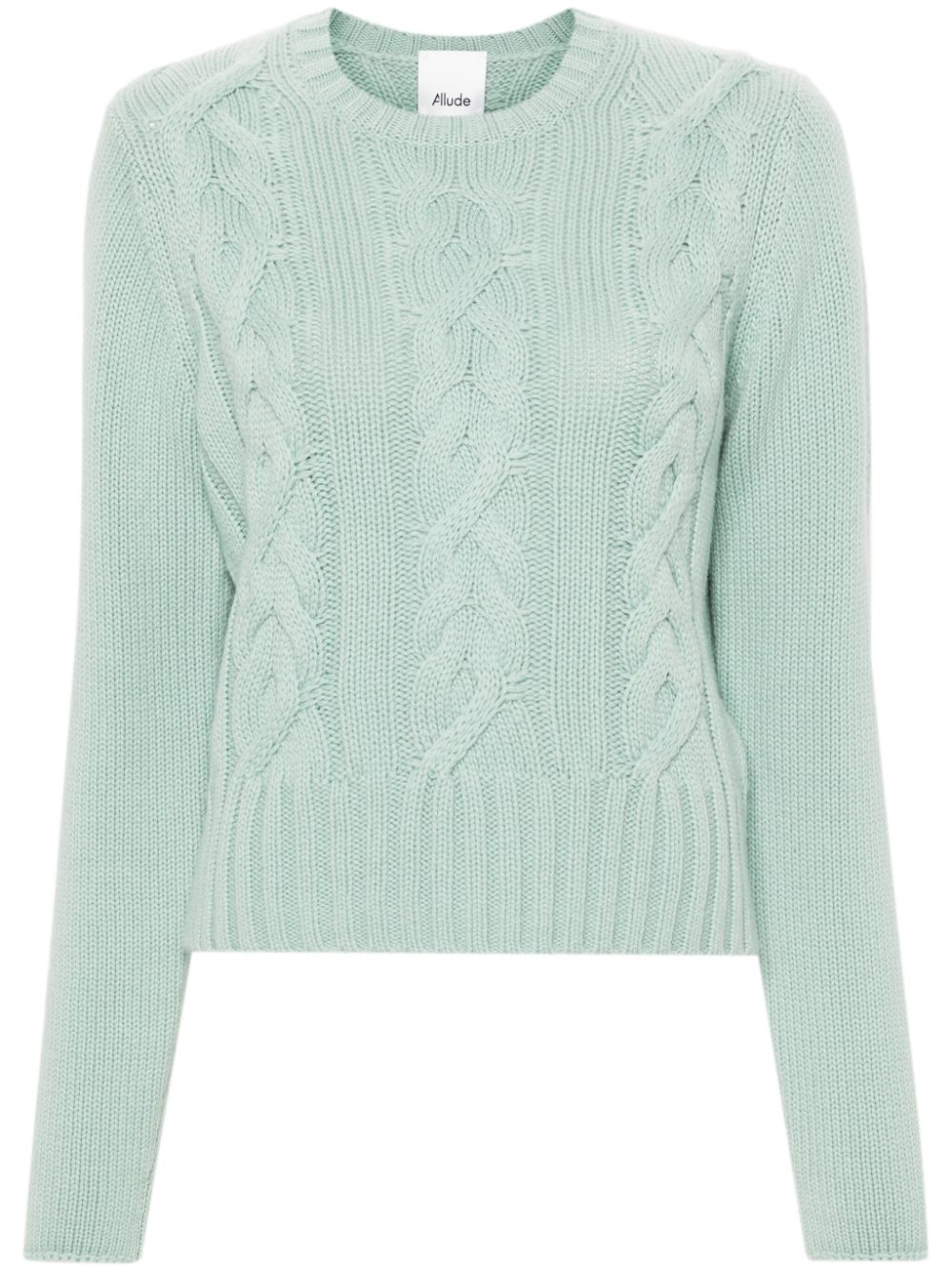 cable-knit sweater