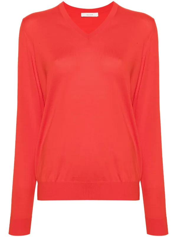 The Row Haius Vネックセーター | レッド | FARFETCH JP
