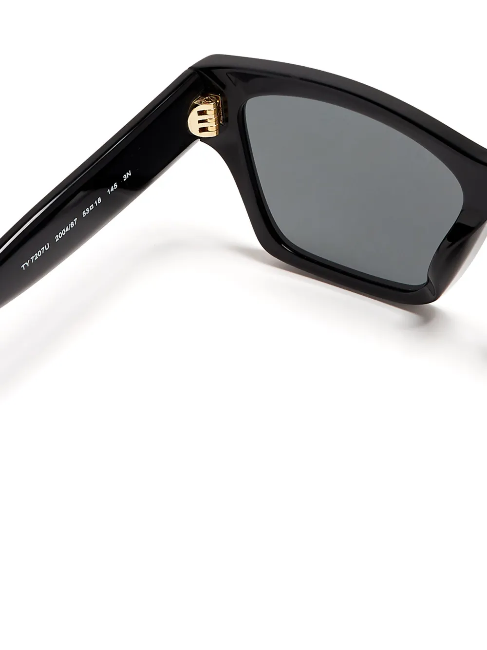 Tory Burch 0TY7207U zonnebril met rechthoekig montuur Zwart