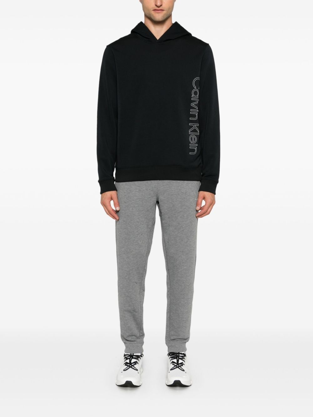 Calvin Klein Hoodie met logo - Zwart