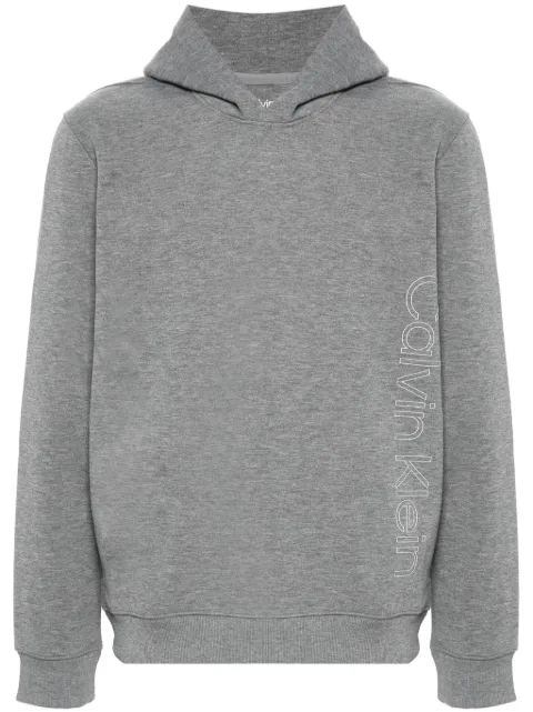 Calvin Klein logo-print fleece hoodie