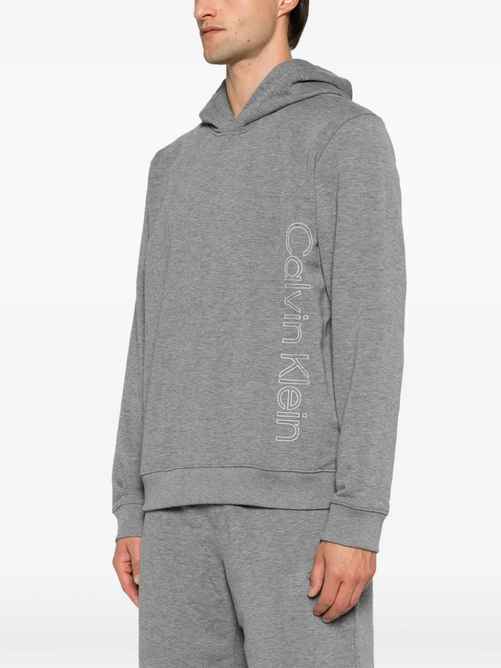 Calvin Klein Hoodie met logoprint Grijs