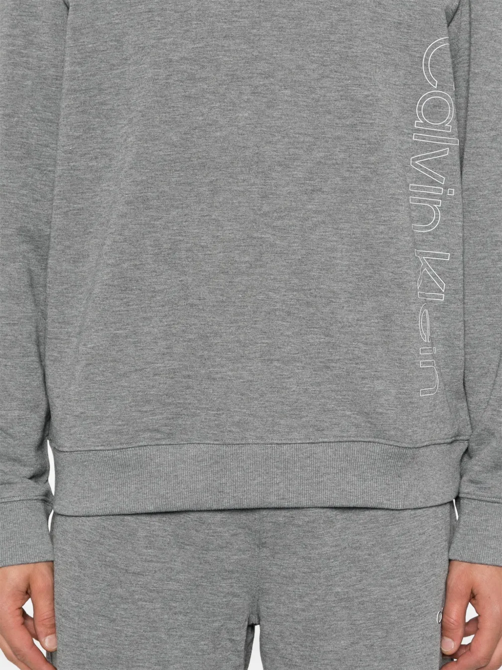 Calvin Klein Hoodie met logoprint Grijs
