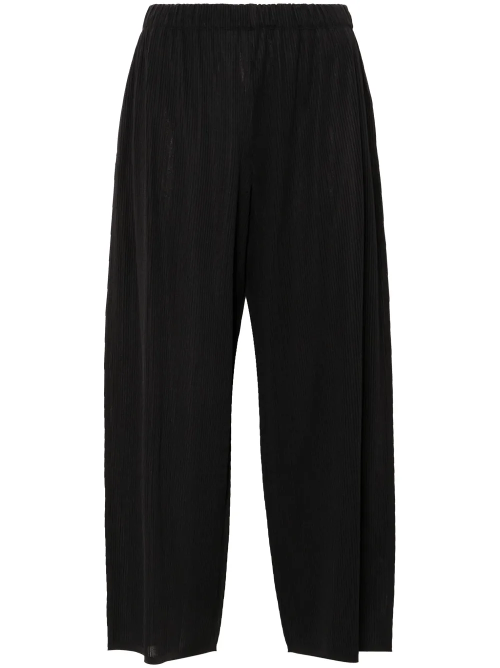 Pleats Please Issey Miyake ストライプ パンツ | ブラック Pleats Please Issey Miyake ストライプ パンツ | ブラック