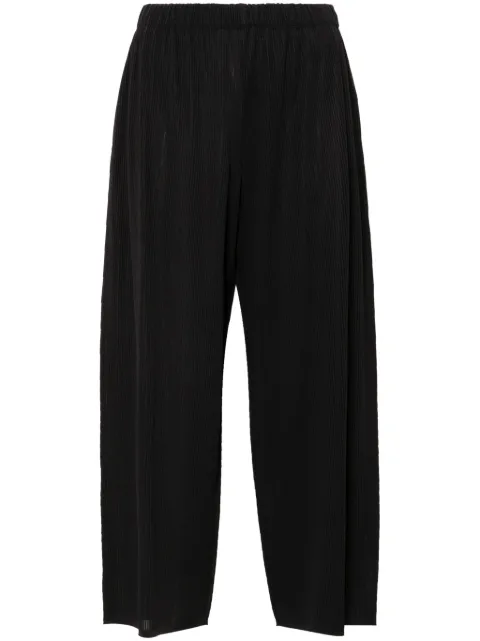 Pleats Please Issey Miyake stripe-pattern trousers