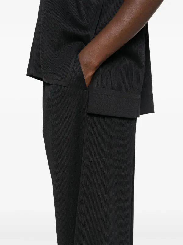 【正規品】 Miyake Issey Please Pleats ストライプ ブラック | パンツ パンツ