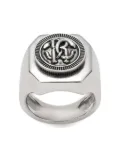 Roberto Cavalli embossed signet ring - Silver