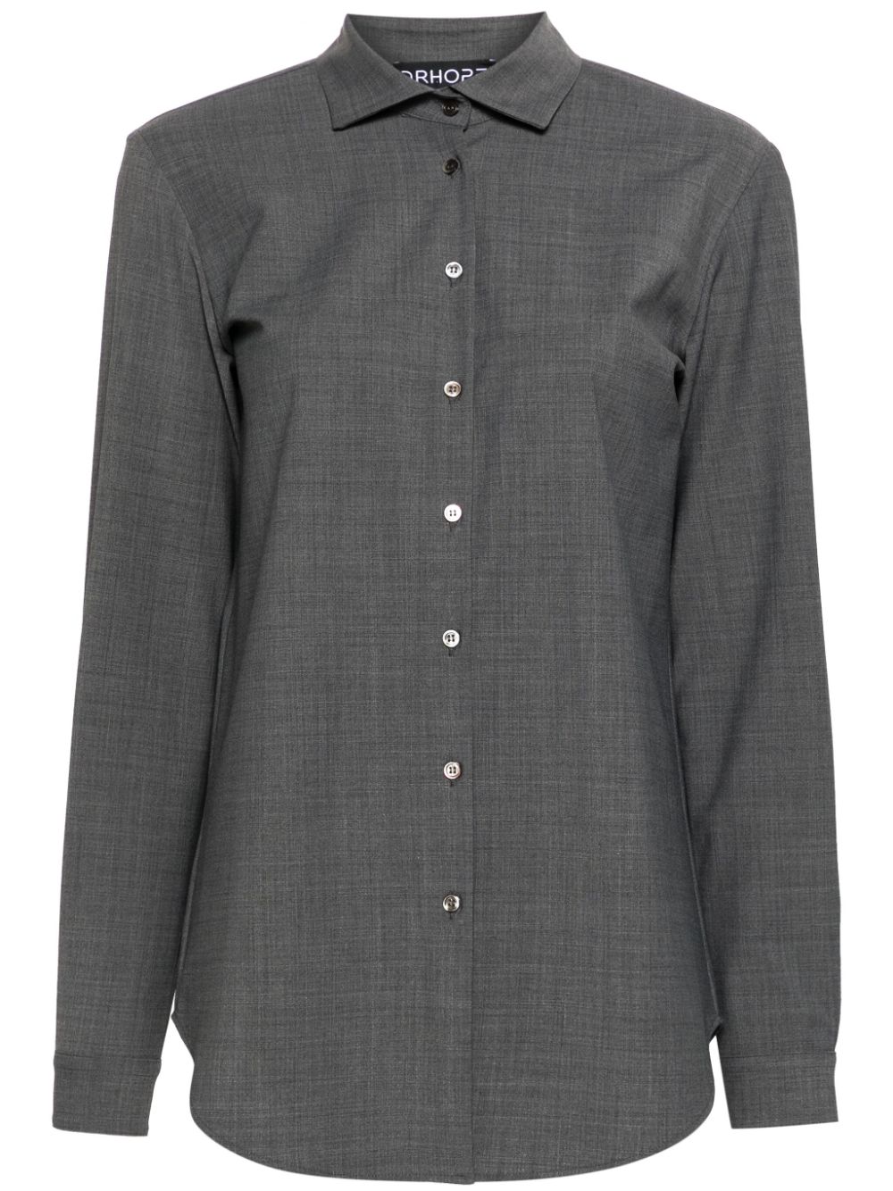 Shop Drhope Plain Shirt In Grey