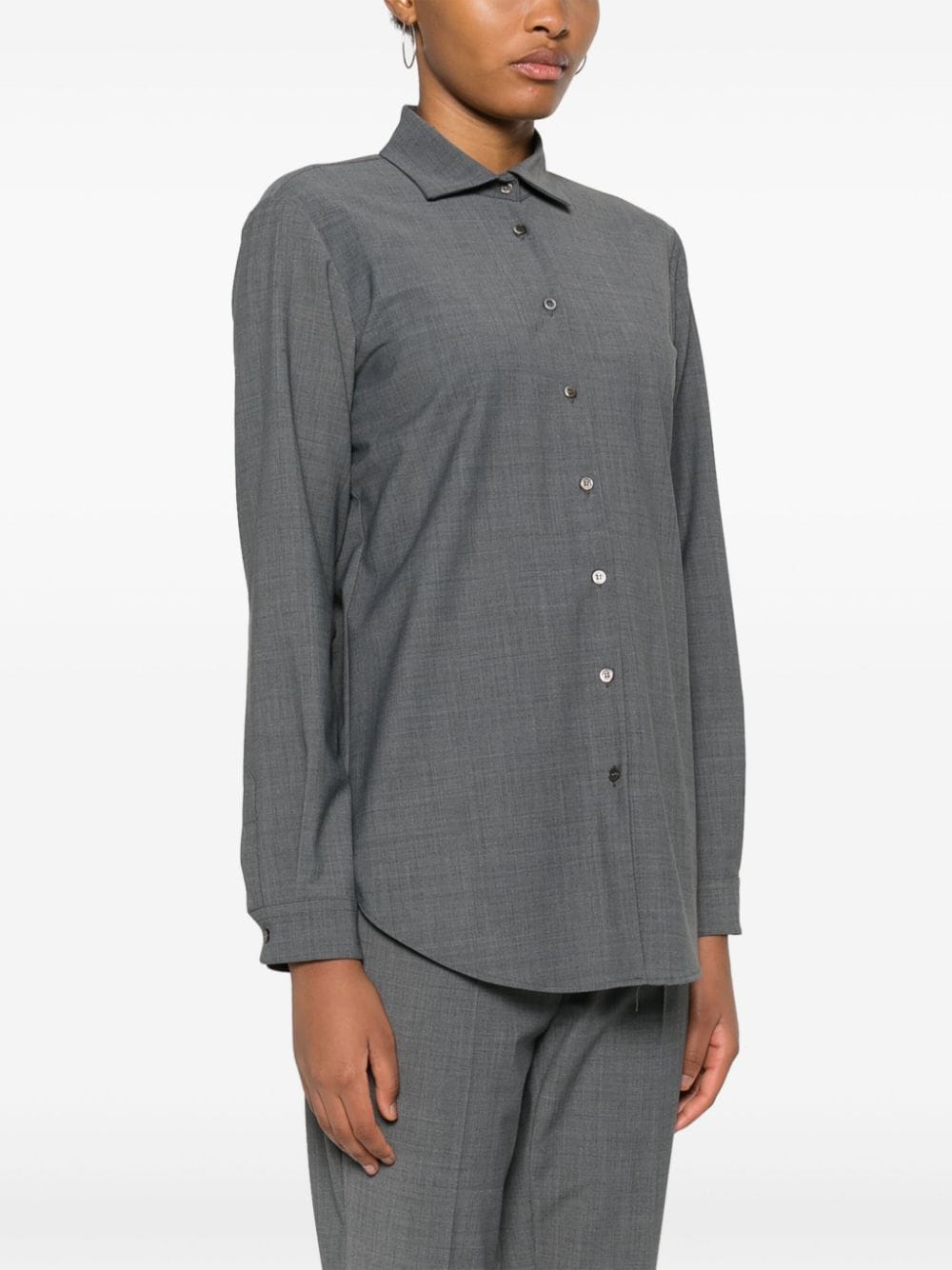 Shop Drhope Plain Shirt In Grey