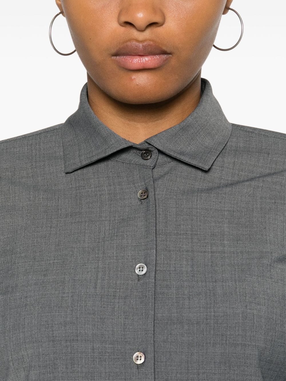 Shop Drhope Plain Shirt In Grey