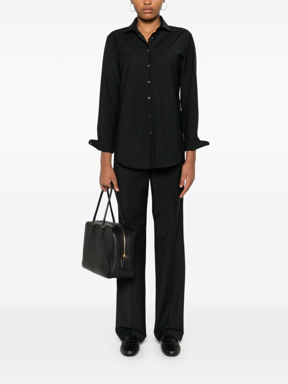 Shop Drhope Plain Shirt In Black