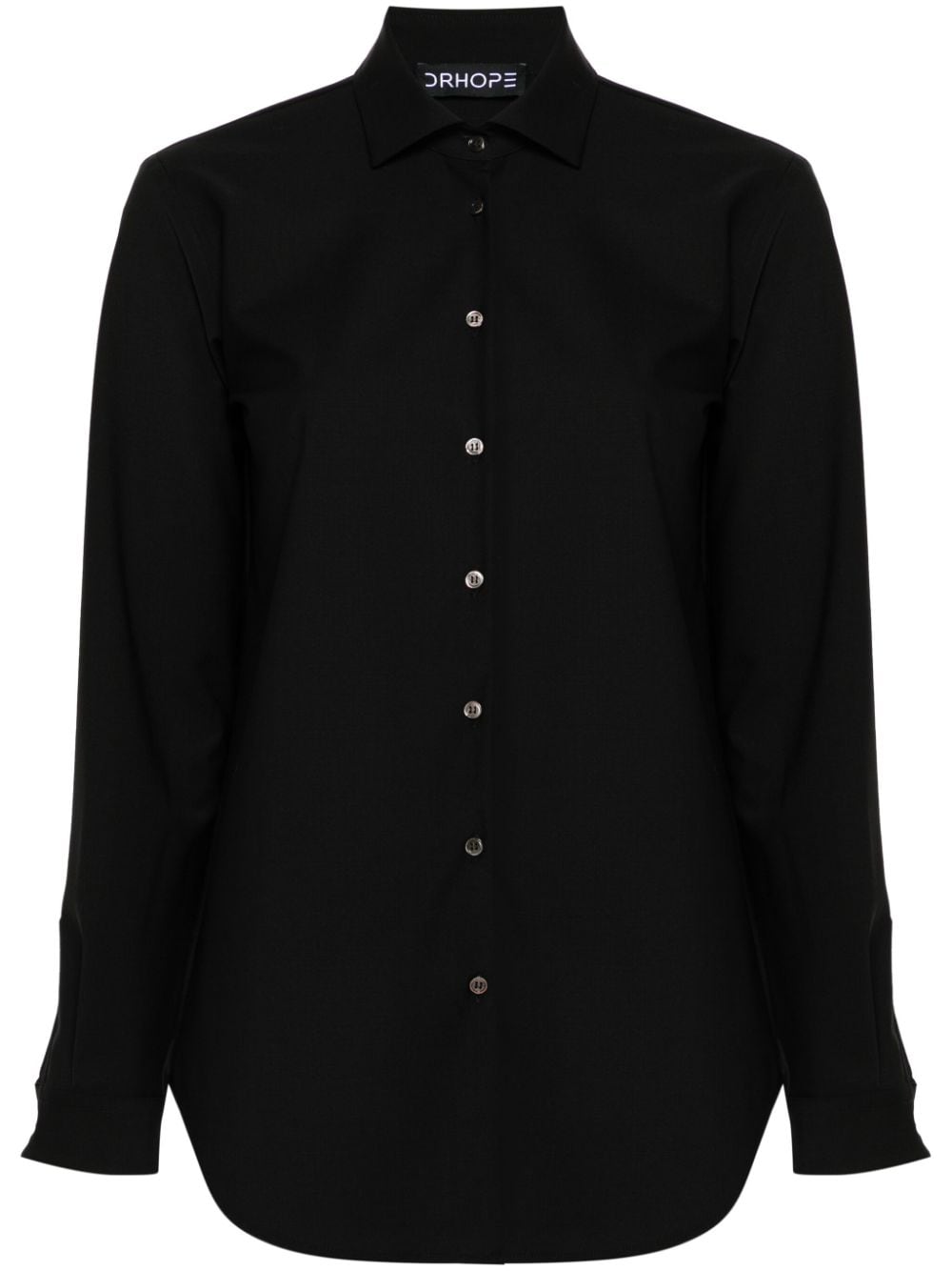 Shop Drhope Plain Shirt In Black