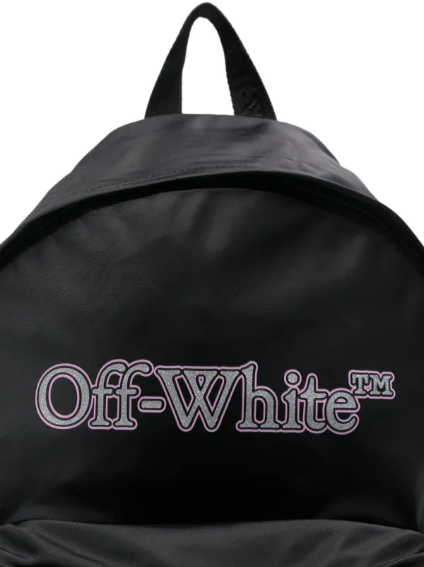 Off White Kids Big Bookish Backpack Black FARFETCH IE