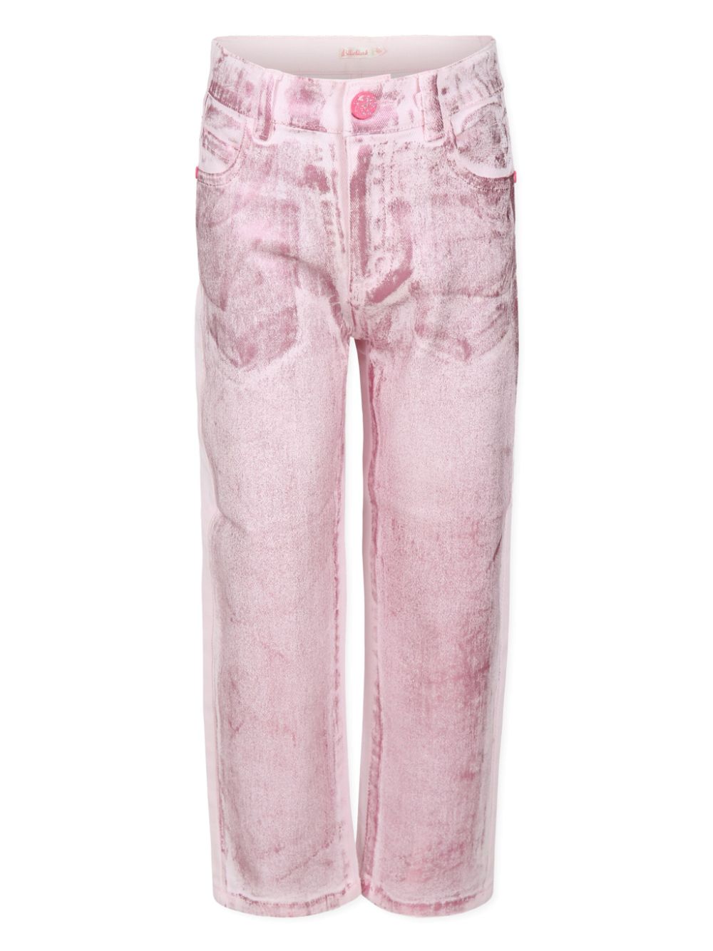 Billieblush logo-patch trousers - Rosa